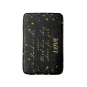 Personalisierte Gold- und Glitzern-Sterne in Schwa Badematte (Vorderseite Vertikal)