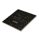 Personalisierte Gold- und Glitzern-Sterne in Schwa Fliese (Seite)