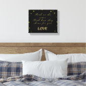 Personalisierte Gold- und Glitzern-Sterne in Schwa Leinwanddruck (Insitu (Schlafzimmer))