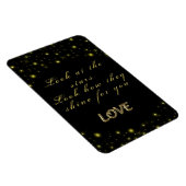 Personalisierte Gold- und Glitzern-Sterne in Schwa Magnet (Rechte Seite)