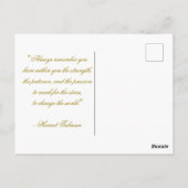 Personalisierte Gold- und Glitzern-Sterne in Schwa Postkarte (Rückseite)