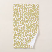 Personalisierte Gold- und Weißbadetücher Badhandtuch Set (Handtuch)