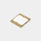 Personalisierte Goldbarren-Skala 3x3 Post-it Klebezettel (angewinkelt)
