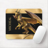 Personalisierte Golddrachenfantasie Mousepad (Mit Mouse)