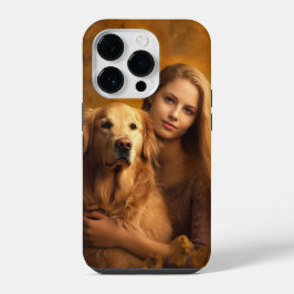 Personalisierte Golden Retriever Best Dog Mama iPhone 14 Pro Hülle