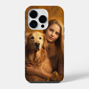 Personalisierte Golden Retriever Best Dog Mama iPhone 14 Pro Hülle