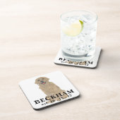 Personalisierte Golden Retriever Dog Getränkeküste Getränkeuntersetzer (Rechte Seite)