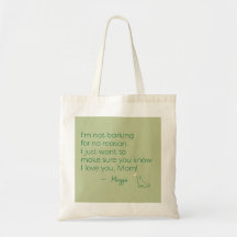 Personalisierte Golden Retriever-Mama-Tasche Gesch