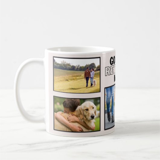 Personalisierte Golden Retriever Mama Tasse - Indi (Links)
