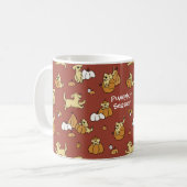 Personalisierte Golden Retriever Puppy Pumping Sai Kaffeetasse (Vorderseite Links)