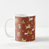 Personalisierte Golden Retriever Puppy Pumping Sai Kaffeetasse (Links)