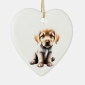 Personalisierte Golden Retriever Welpe Keramik Ornament (Rechts)