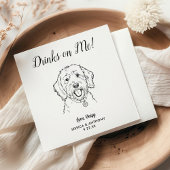 Personalisierte Goldendoodle-Hochzeit Serviette
