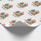 Personalisierte Goldendoodle-Wrapping Paper Gesche Geschenkpapier (Ecke)