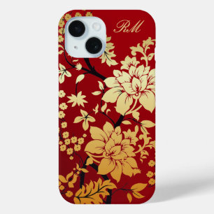 Personalisierte Goldene Blume aus dem Orientalisch Case-Mate iPhone Hülle