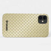 Personalisierte goldene Diamantplatte Case-Mate iPhone Hülle (Rückseite (Horizontal))