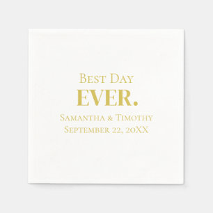 Personalisierte Goldene Hochzeit Allerbest Tag   Serviette