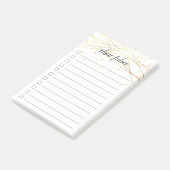 Personalisierte goldene Leuchten Post-it Klebezettel (angewinkelt)