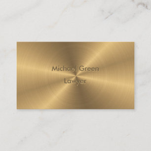 Personalisierte goldene radiale Metallstruktur Visitenkarte