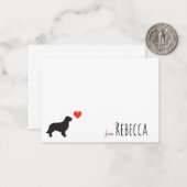 Personalisierte goldene Retriever-Mitteilungskarte Mitteilungskarte (Vorderseite/Rückseite Beispiel)