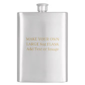 Personalisierte Goldene Text- oder Foto-Geschenke Flachmann (Vorderseite)