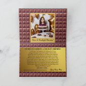 Personalisierte Goldene Ticketschokolade Geburtsta Karte (Innenseite)