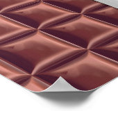 Personalisierte Goldene Ticketschokolade Geburtsta Poster (Ecke)