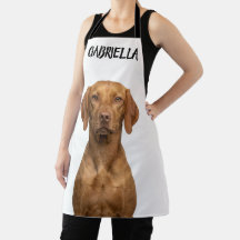 Personalisierte goldene Vizsla-Hunde-Foto-Schürze