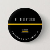 Personalisierte Goldflagge 911 Button (Vorderseite)