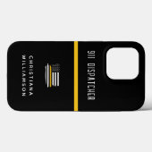 Personalisierte Goldflagge 911 Case-Mate iPhone Hülle (Rückseite (Horizontal))