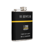 Personalisierte Goldflagge 911 Flachmann (Rechts)