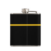 Personalisierte Goldflagge 911 Flachmann (Rückseite)