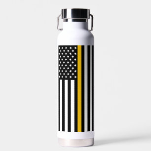 Personalisierte Goldflagge 911 für den Dispatcher Trinkflasche