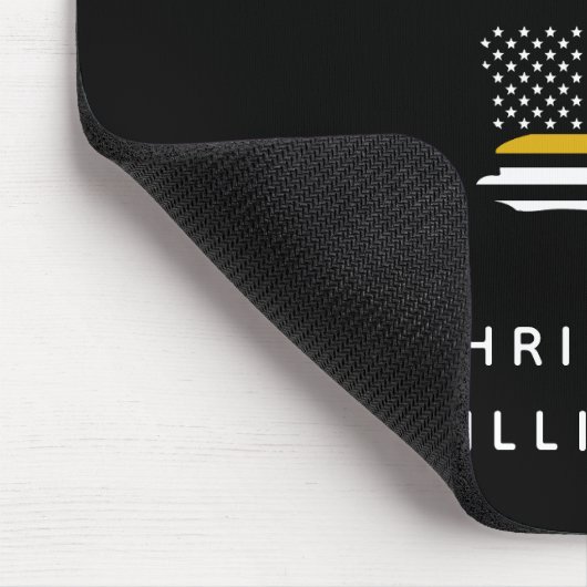 Personalisierte Goldflagge 911 Mousepad (Ecke)