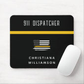 Personalisierte Goldflagge 911 Mousepad (Mit Mouse)