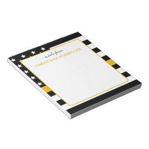 Personalisierte Goldflagge 911 Notizblock