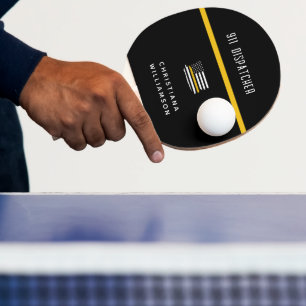 Personalisierte Goldflagge 911 Tischtennis Schläger