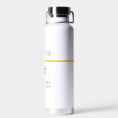 Personalisierte Goldflagge 911 Trinkflasche (Rückseite)