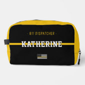 Personalisierte Goldflagge 911 Waschbeutel (Vorderseite)