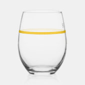 Personalisierte Goldflagge 911 Weinglas Ohne Stiel (Rechts)