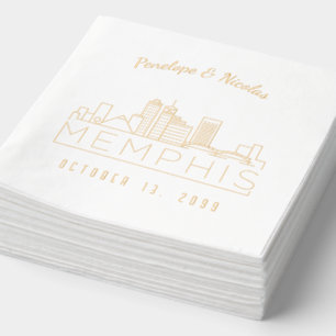 Personalisierte Goldfoil-Memphis Hochzeit von Napk Servietten Mit Folie