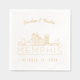 Personalisierte Goldfoil-Memphis Hochzeit von Napk Servietten Mit Folie