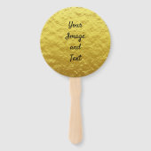 Personalisierte Goldfolie Fächer (Rückseite)