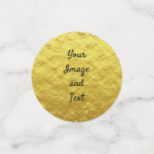 Personalisierte Goldfolie Konfetti (Klein Vorderseite)