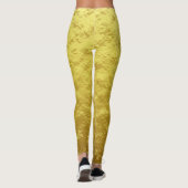Personalisierte Goldfolie Leggings (Rückseite)