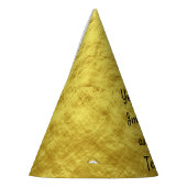 Personalisierte Goldfolie Partyhütchen (Links)