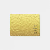 Personalisierte Goldfolie Post-it Klebezettel (Vorderseite)