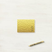 Personalisierte Goldfolie Post-it Klebezettel (Auf Schreibtisch)