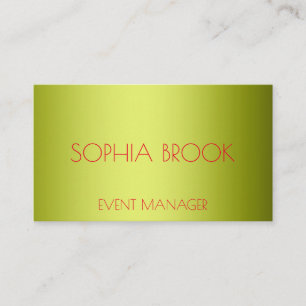 Personalisierte Goldfolie Visitenkarte