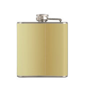 Personalisierte Goldgewohnheit Ihr eigenes Foto Flachmann (Rückseite)